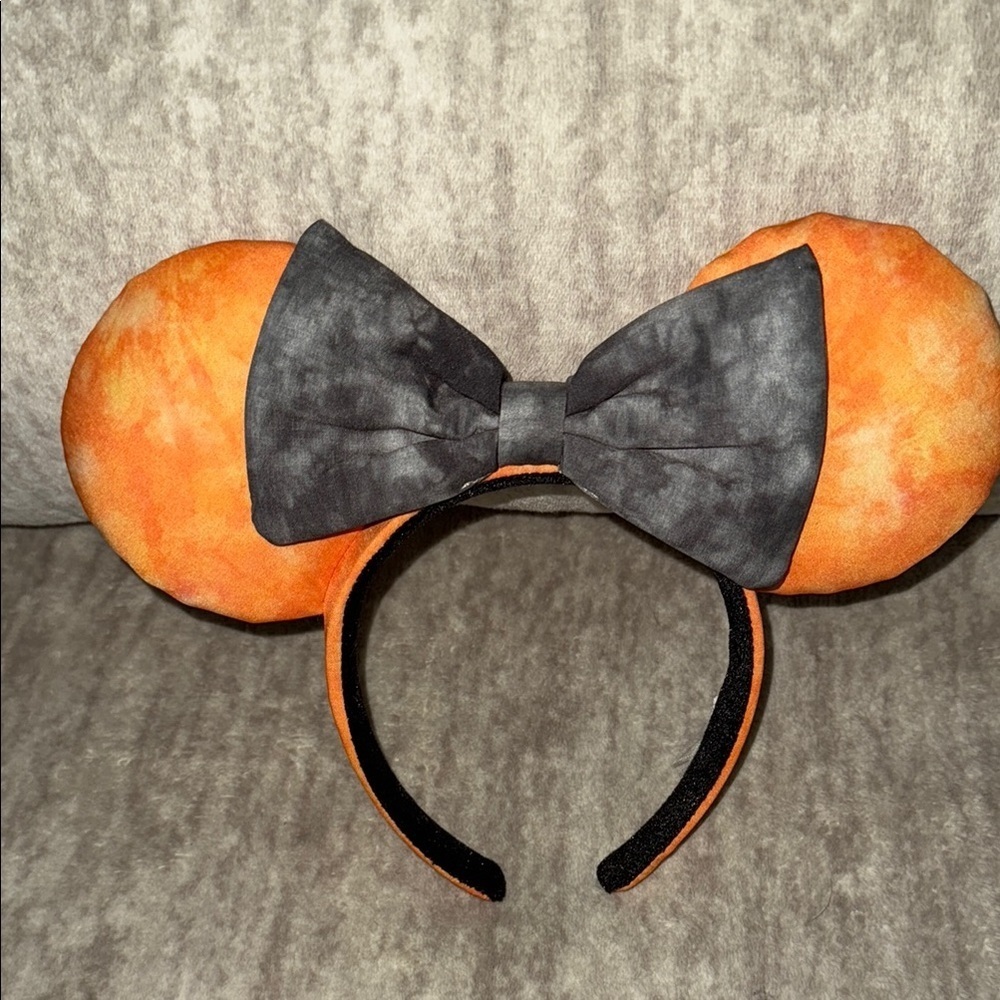 Orange and Black Disney ears Headband